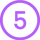 number 5 icon