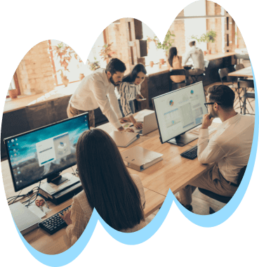 People in the tech office