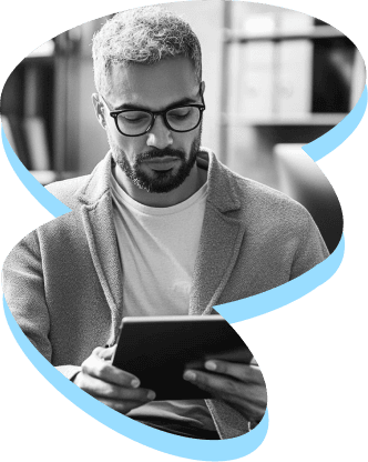 Professional Using a Tablet