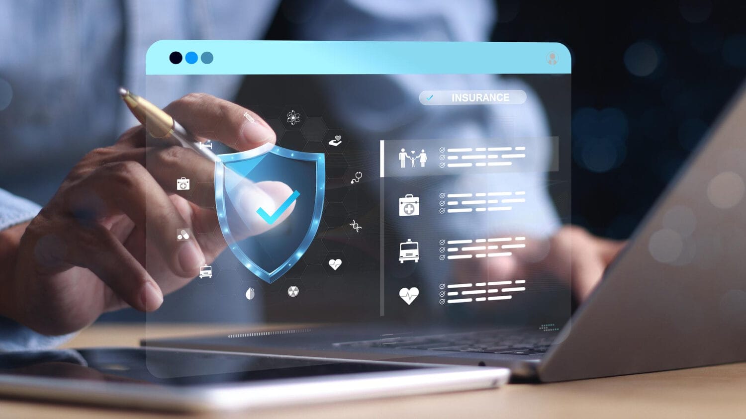 Cyber insurance requirements shown on cybersecurity dashboard during digital risk review