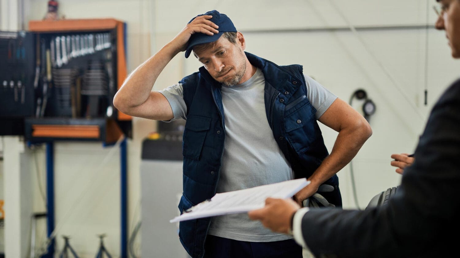 Engineer reviewing claim related to engineering errors and omissions insurance